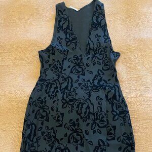 Free People Velvet Bodycon Dress, black, size M